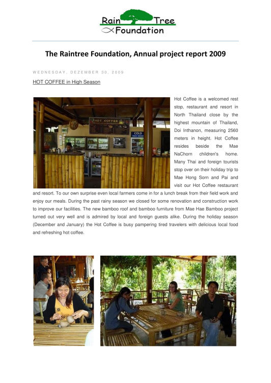 Annual Report with Financial Statement 2009